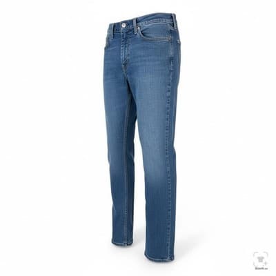 Levis 511 Jeans Mens 32x32 Blue Medium Wash Slim Tapered Stretch Denim Zip Fly - Thumbnail 2