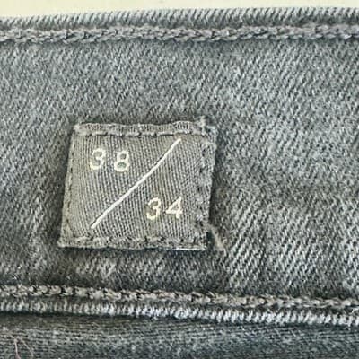 Lucky Brand 410 Jeans Mens 38x34 Black Charcoal Wash Zip Fly Athletic Straight - Thumbnail 10