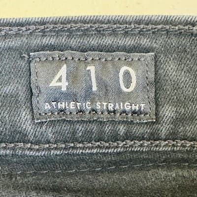 Lucky Brand 410 Jeans Mens 38x34 Black Charcoal Wash Zip Fly Athletic Straight - Thumbnail 8