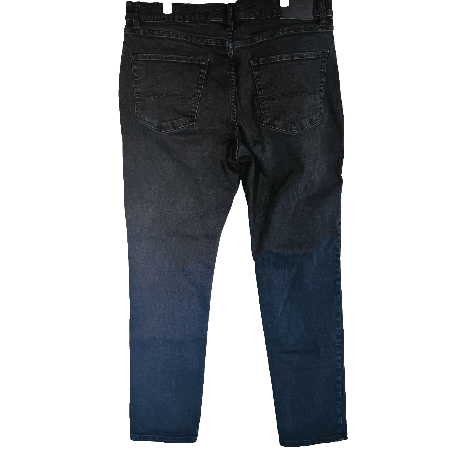 Lucky Brand 410 Jeans Mens 38x34 Black Charcoal Wash Zip Fly Athletic Straight - Thumbnail 6