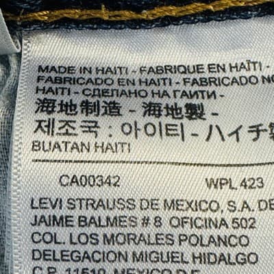 Levis 514 Jeans Mens 34x34 Blue Light Wash Straight Denim Zip Fly Stretch - Thumbnail 10