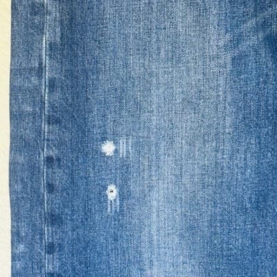 Levis 569 Jeans Mens 38x32 Blue Medium Wash Distressed Relaxed Denim Zip Fly - Thumbnail 7