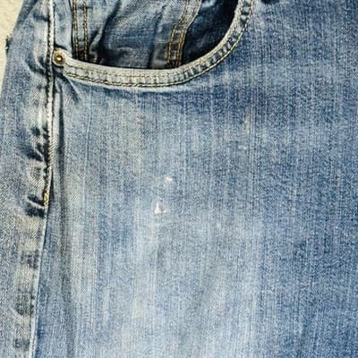 Levis 514 Jeans Mens 34x34 Blue Light Wash Straight Denim Zip Fly Stretch - Thumbnail 6