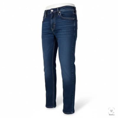 Levis 512 Jeans Mens 30x30 Blue Dark Wash Slim Tapered Stretch Denim Zip Fly - Thumbnail 2