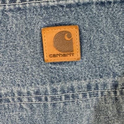 Carhartt Jeans Mens 38x30 Blue Denim B13-DST Loose Original Fit Workwear Utility - Thumbnail 5