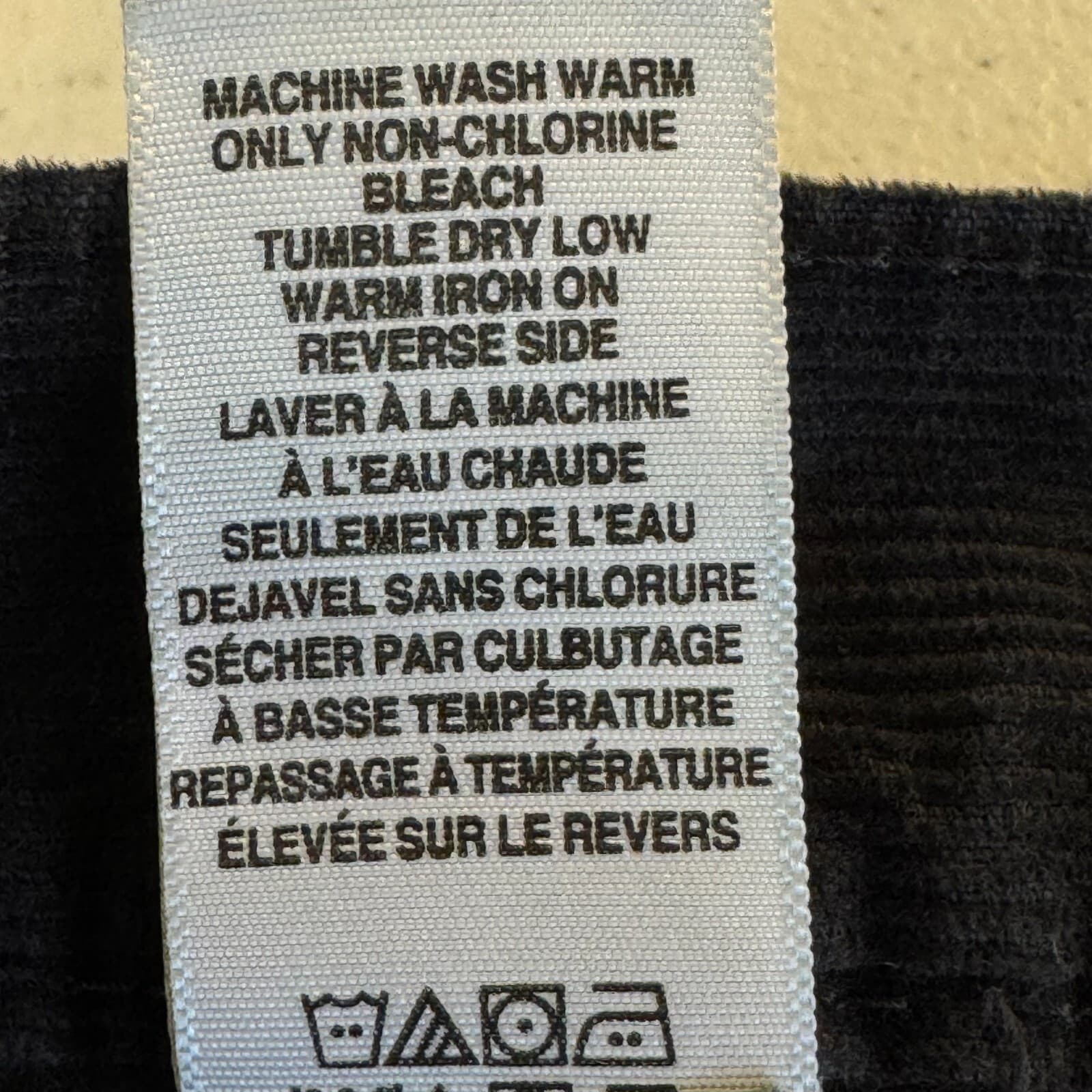 Lucky Brand 361 Vintage Straight Mens 34x32 Black Corduroy Jeans - Thumbnail 12