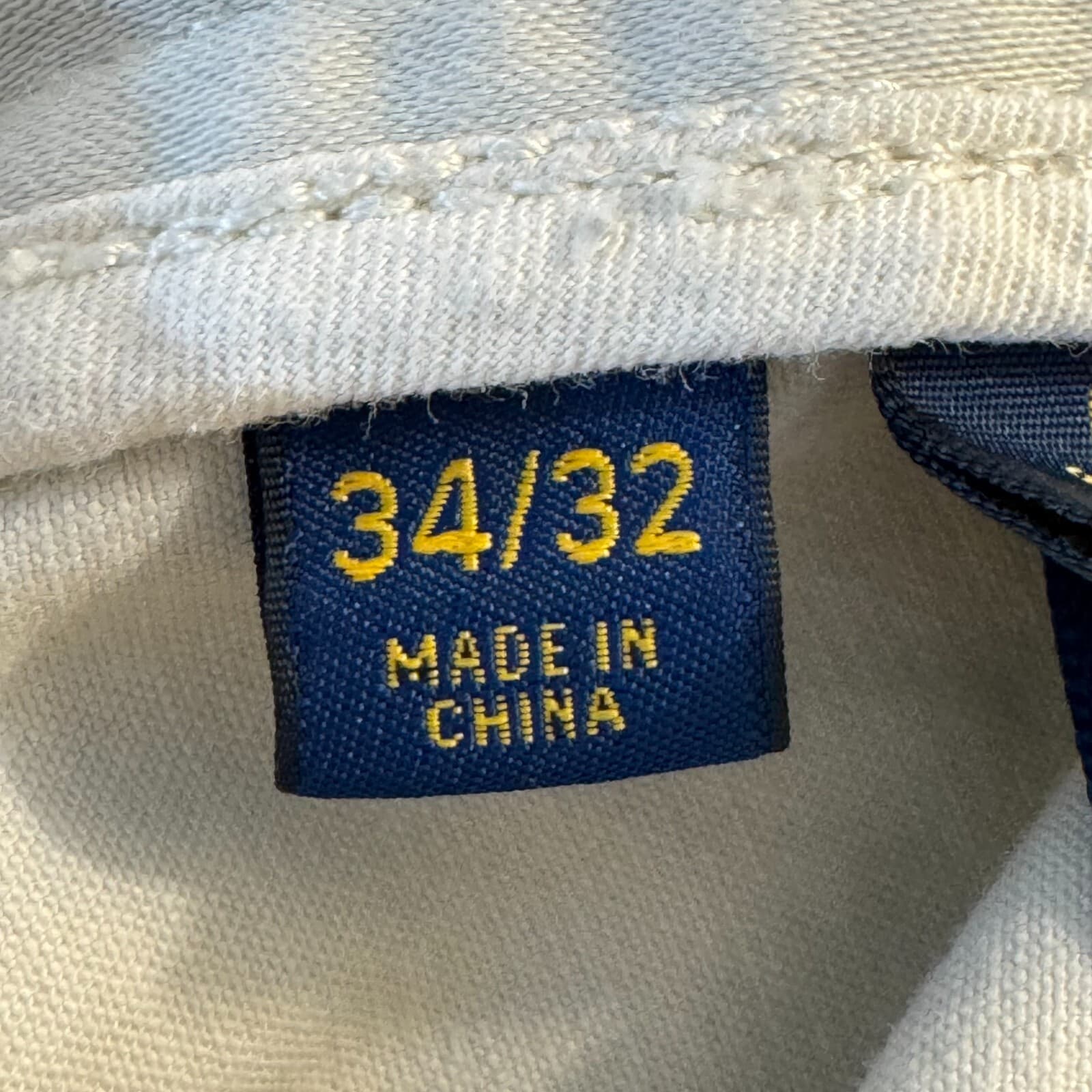 Polo Ralph Lauren Men's Chino Pants 34x32 Beige Stretch Straight Fit - Thumbnail 11