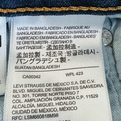 Levis 512 Jeans Mens 30x30 Blue Dark Wash Slim Tapered Stretch Denim Zip Fly - Thumbnail 8