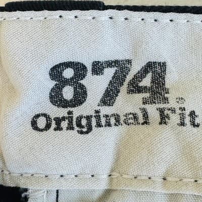 Dickies 874 Original Fit Jeans Mens 30x34 Black Straight Canvas Zip Fly - Thumbnail 10