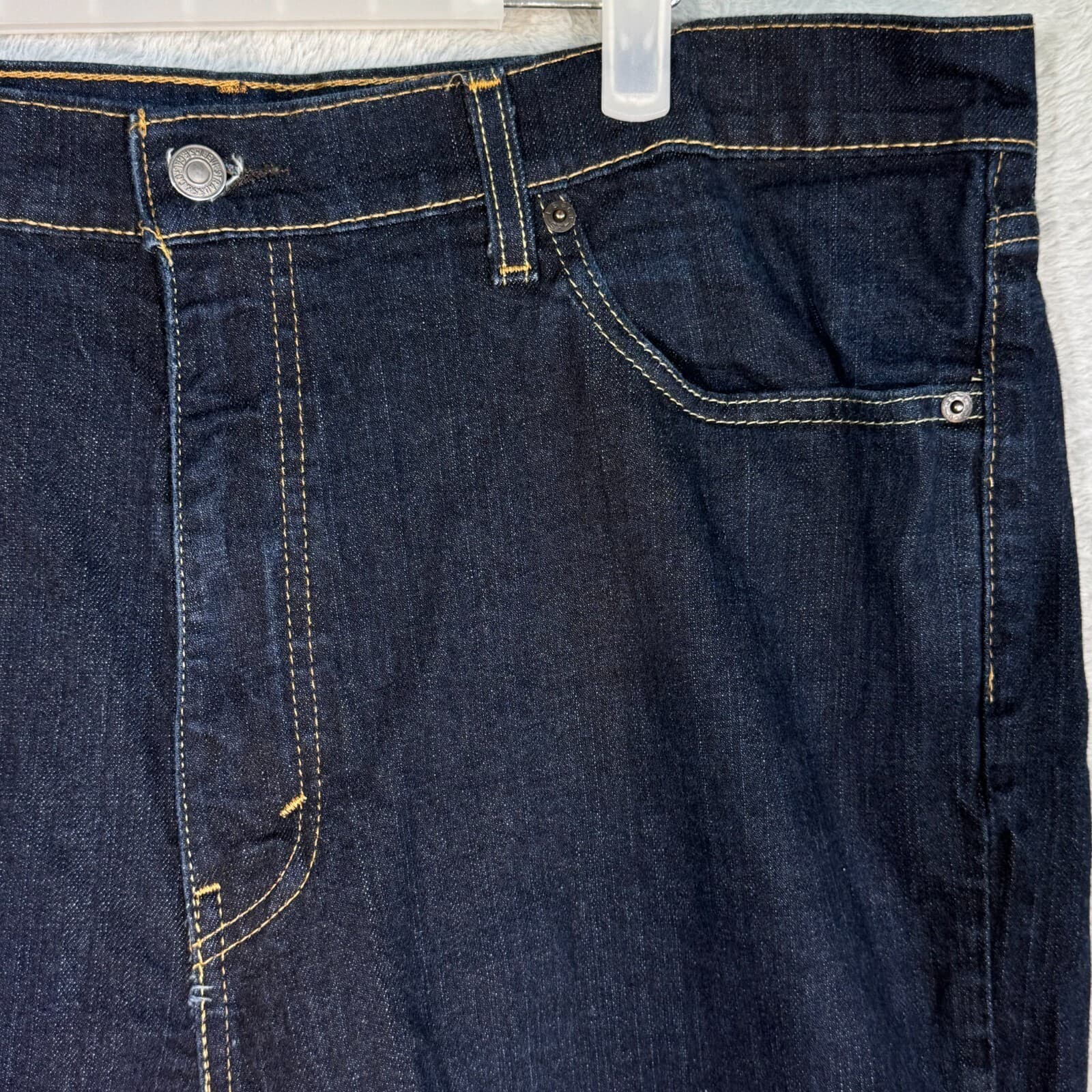 Levi’s 541 Mens Jeans 40x32 Blue Denim Stretch Athletic Fit Straight - Thumbnail 4