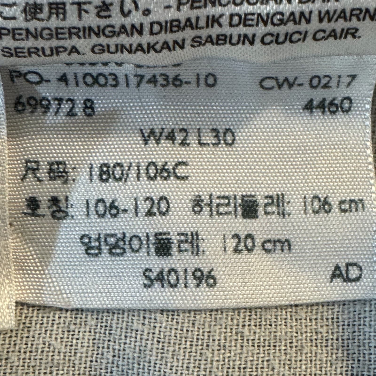 Levi's 550 Jeans Mens 42x30 Black Denim Relaxed Fit Tapered Leg Mid Rise Zip Fly - Thumbnail 11