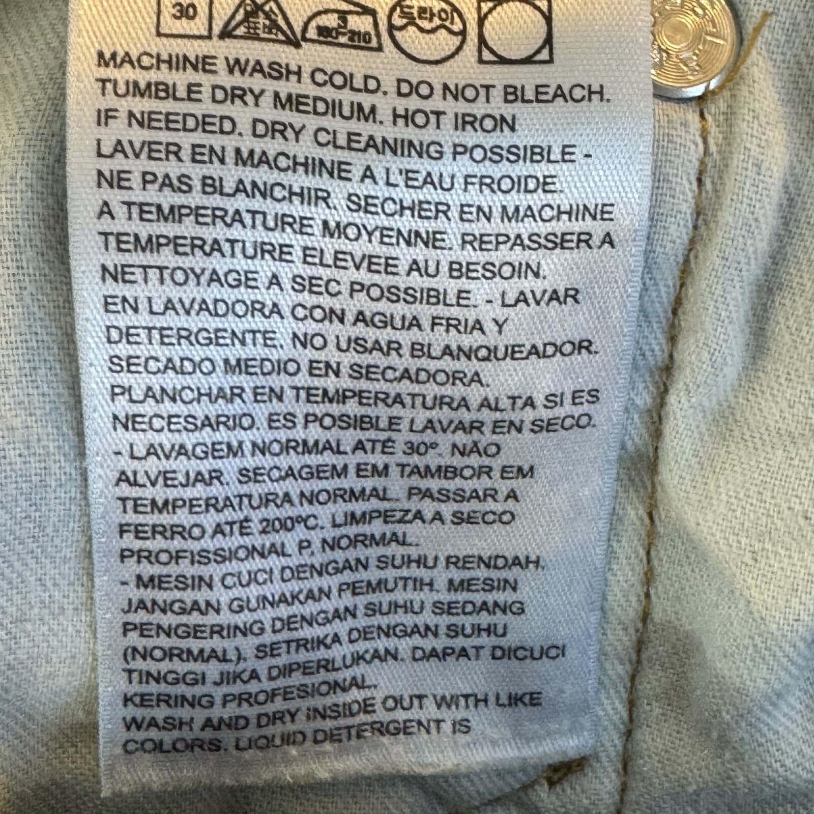 Levi's 550 Jeans Mens 34x30 Blue Denim Relaxed Fit Tapered Leg Mid Rise Zip Fly - Thumbnail 7