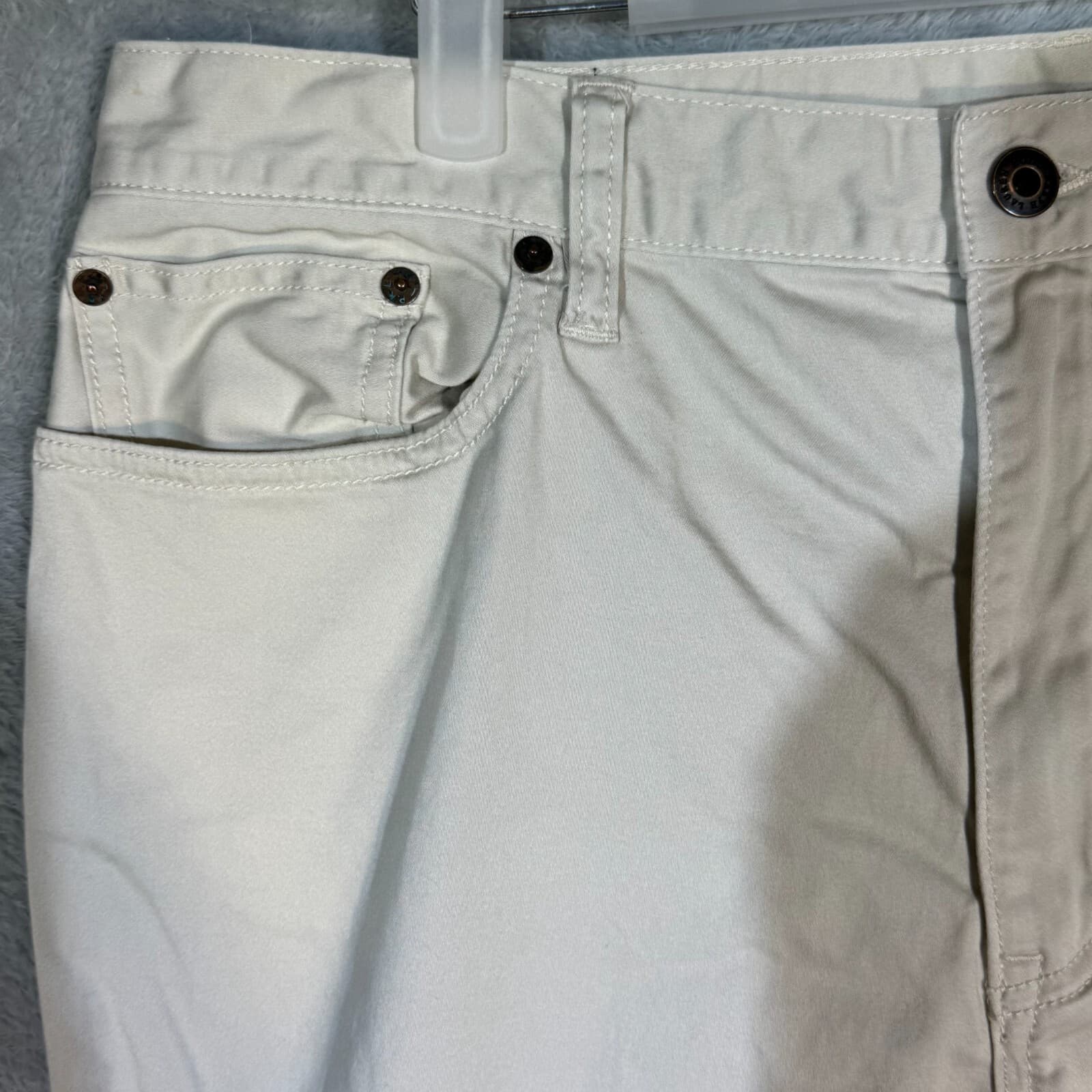 Polo Ralph Lauren Men's Chino Pants 34x32 Beige Stretch Straight Fit - Thumbnail 3