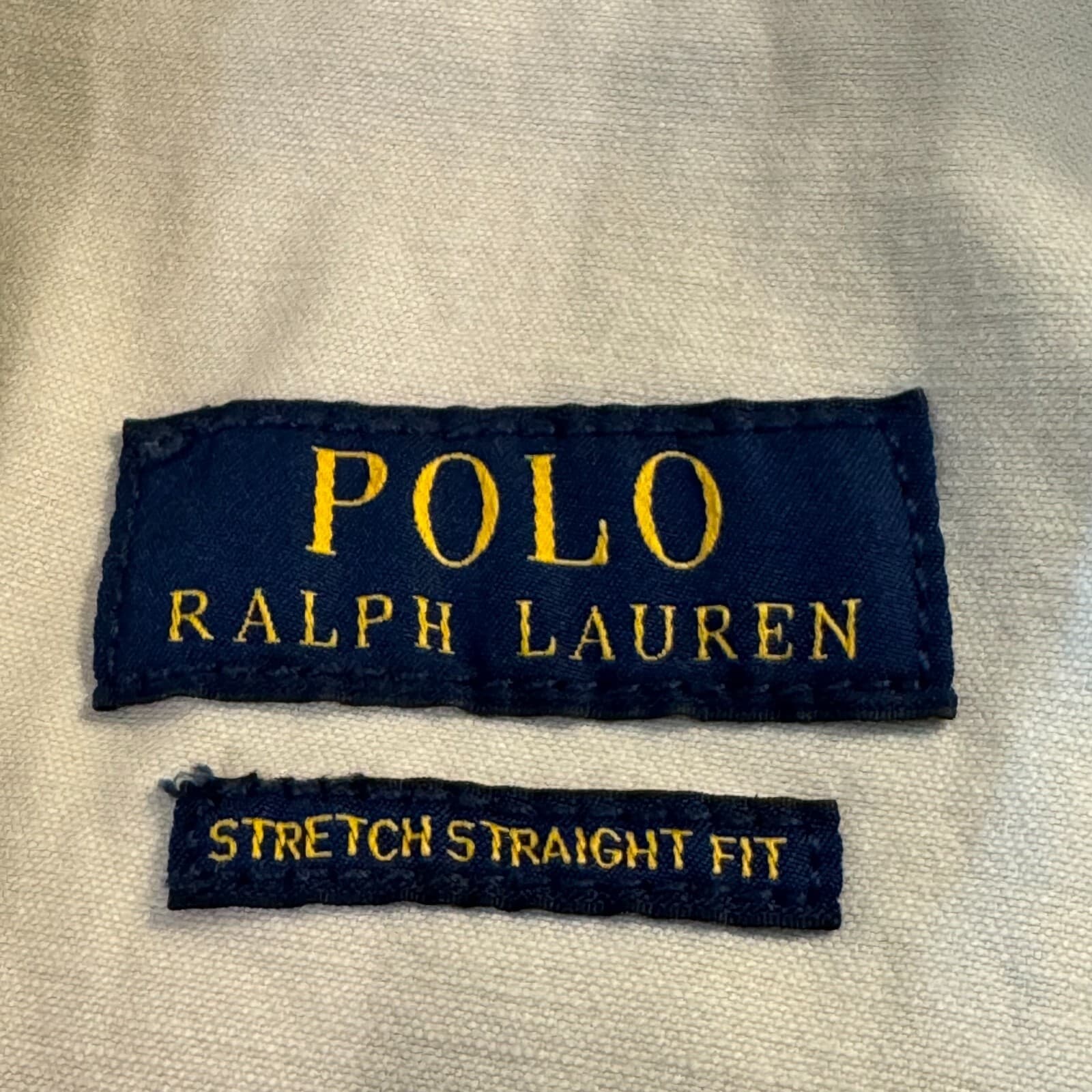 Polo Ralph Lauren Men's Chino Pants 34x32 Beige Stretch Straight Fit - Thumbnail 14