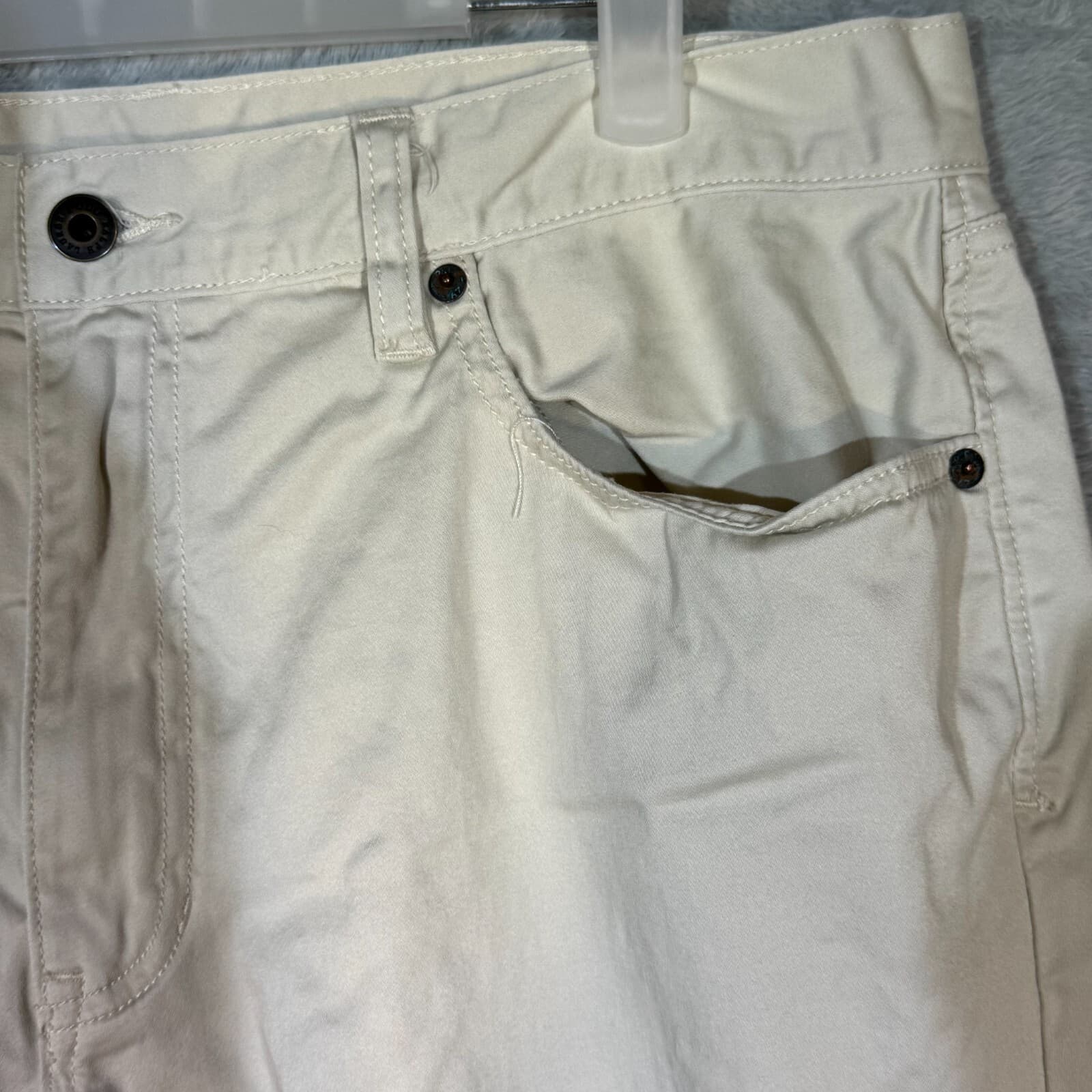 Polo Ralph Lauren Men's Chino Pants 34x32 Beige Stretch Straight Fit - Thumbnail 4
