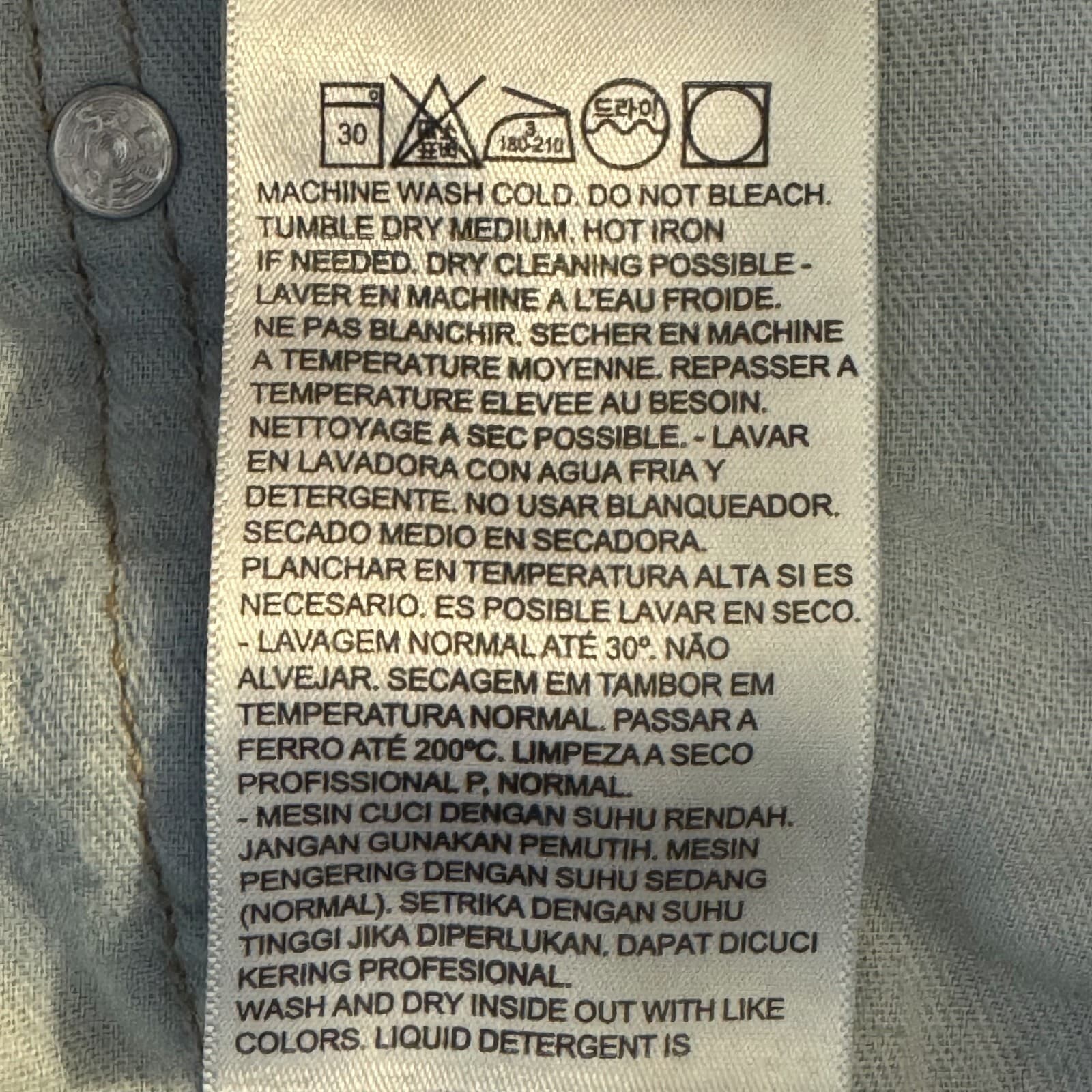 Levi's 550 Jeans Mens 36x34 Blue Denim Relaxed Fit Tapered Leg Mid Rise Zip Fly - Thumbnail 9