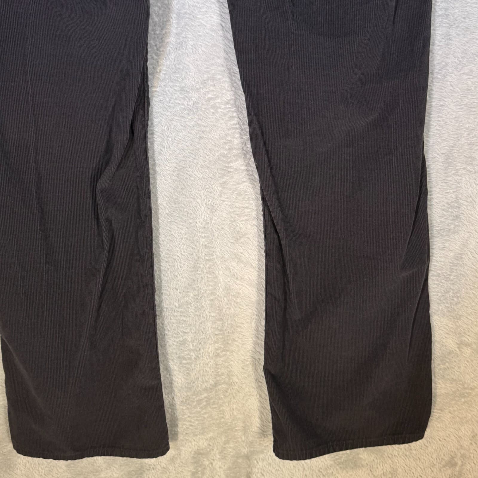 Lucky Brand 361 Vintage Straight Mens 34x32 Black Corduroy Jeans - Thumbnail 9