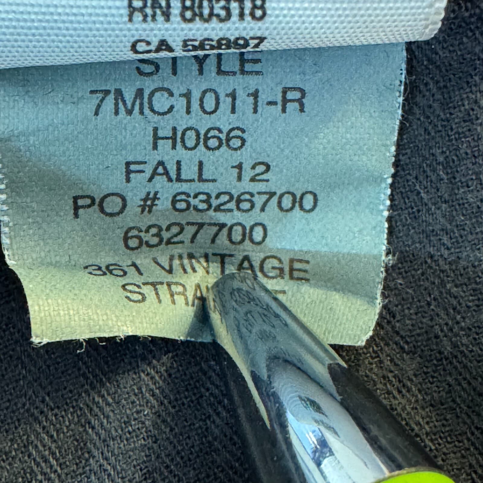 Lucky Brand 361 Vintage Straight Mens 34x32 Black Corduroy Jeans - Thumbnail 13