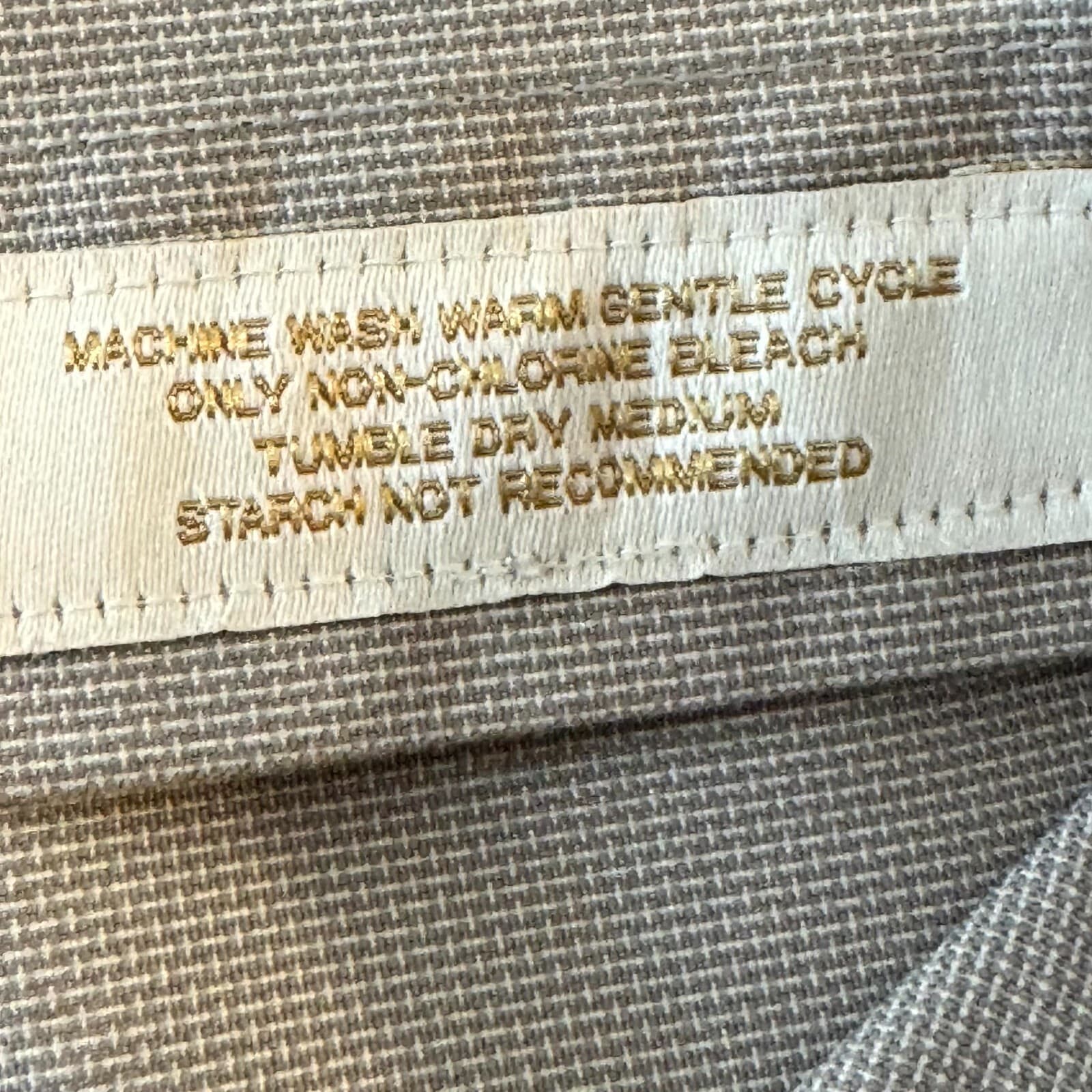 Gold Label Shirt Mens 16 33 Gray Fitted Dress Shirt 100 Percent Cotton Career - Thumbnail 14