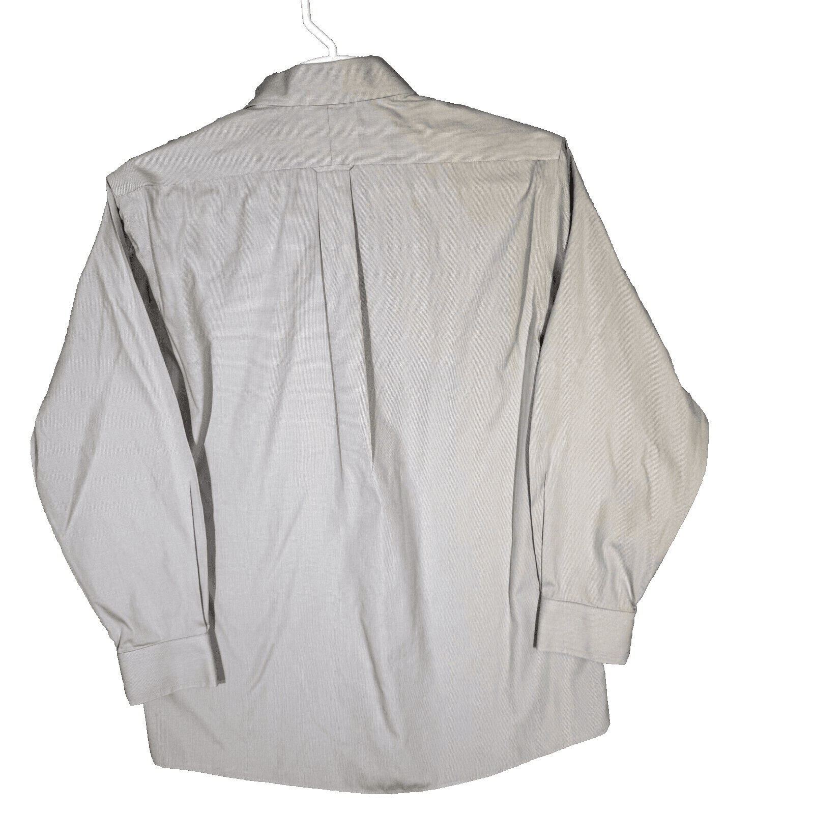 Gold Label Shirt Mens 16 33 Gray Fitted Dress Shirt 100 Percent Cotton Career - Thumbnail 2