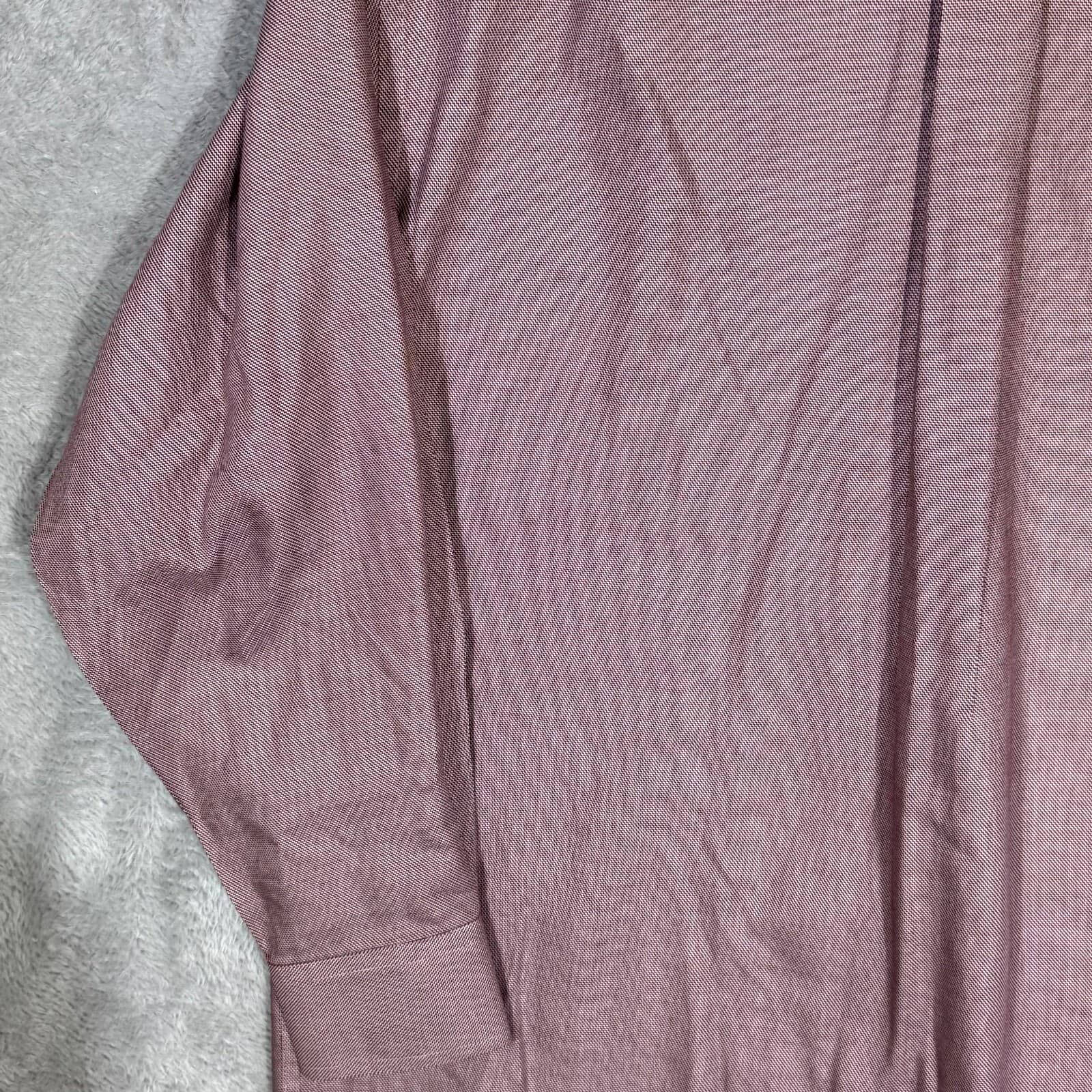 Gold Label Shirt Mens 16 33 Red Fitted Dress Shirt 100 Percent Cotton Career - Thumbnail 11