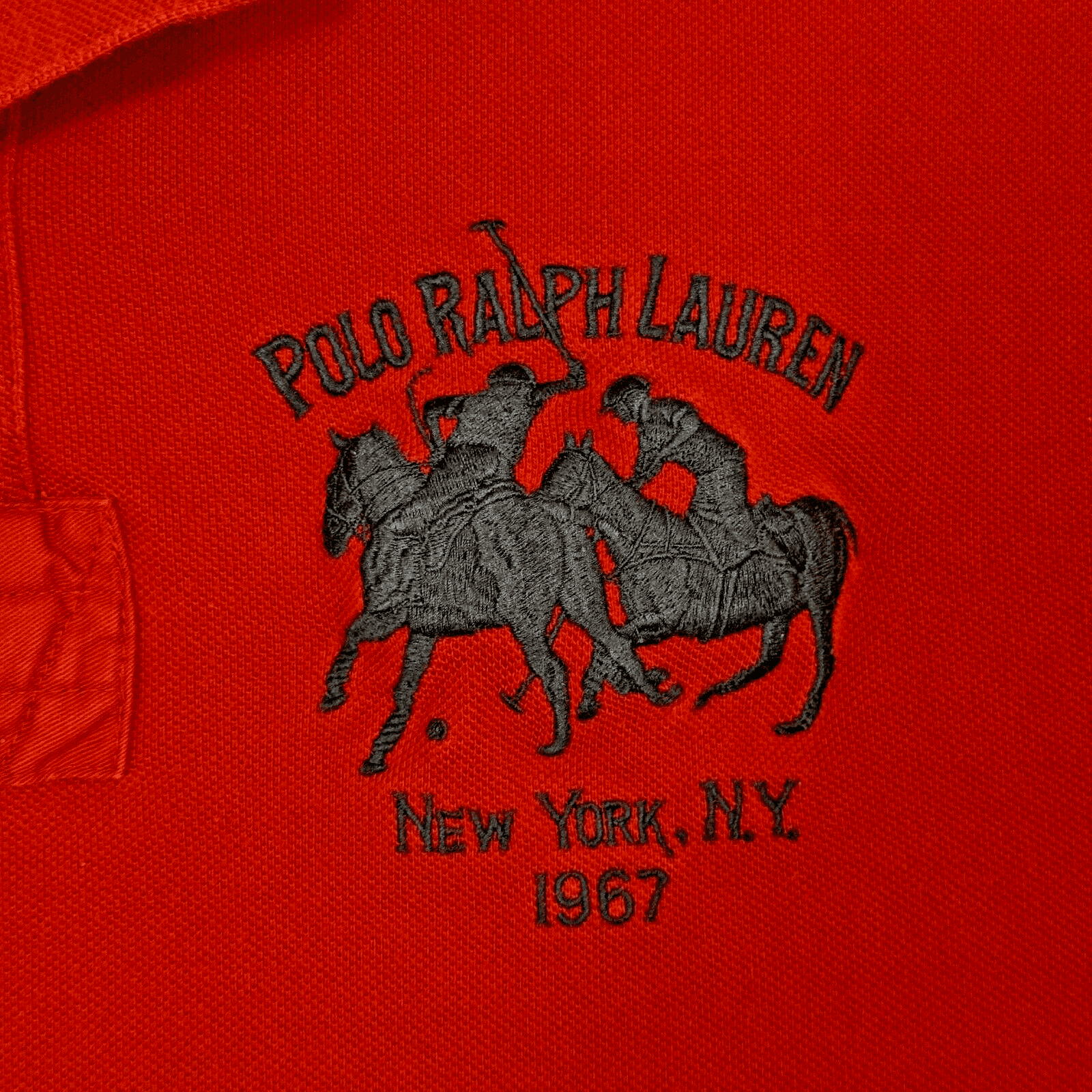 Polo Ralph Lauren Men’s XL Red Big Pony Logo Polo Shirt Short Sleeve 100% Cotton - Thumbnail 5