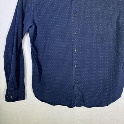 Cactus Man Shirt Mens Large Slim Fit Button Down Long Sleeve Polka Dot Dress - Thumbnail 4