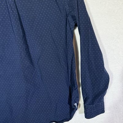 Cactus Man Shirt Mens Large Slim Fit Button Down Long Sleeve Polka Dot Dress - Thumbnail 11