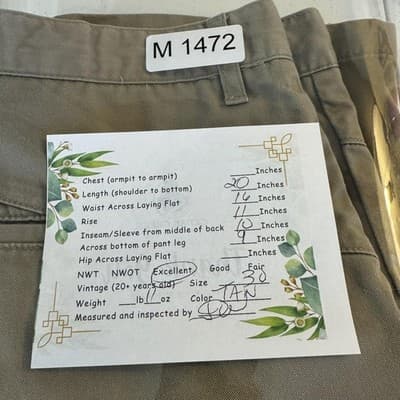 Volcom Chino Shorts Mens 30 Beige Flat Front Cotton Blend Pockets Summer Casual - Thumbnail 15