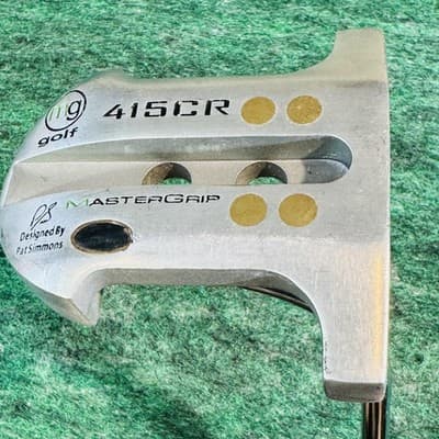 MasterGrip 415CR Mallet Putter Mens RH 36 In Steel Shaft Silver Golf Club - Image 1