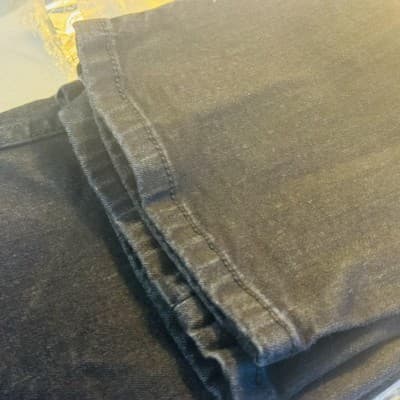 Levis 514 Jeans Mens 34x32 Black Dark Wash Straight Denim Stretch Zip Fly - Thumbnail 8