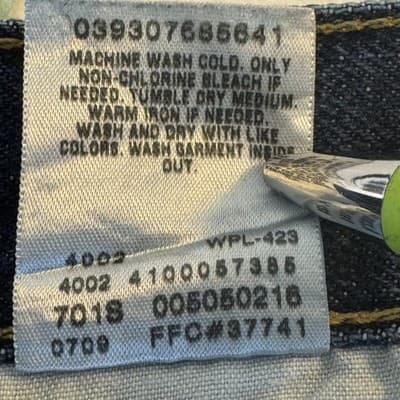 Levis 505 Shorts Mens 36 Blue Denim Jean Bermuda Cutoff Raw Hem Frayed - Thumbnail 5