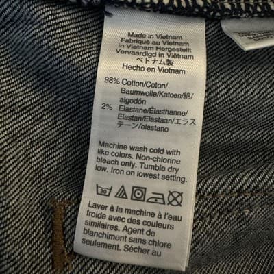 J.Crew 484 Slim Jeans Mens 44x34 Dark Wash Blue Straight Stretch Denim Big Tall - Thumbnail 14