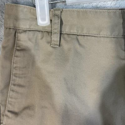 Volcom Chino Shorts Mens 30 Beige Flat Front Cotton Blend Pockets Summer Casual - Thumbnail 2