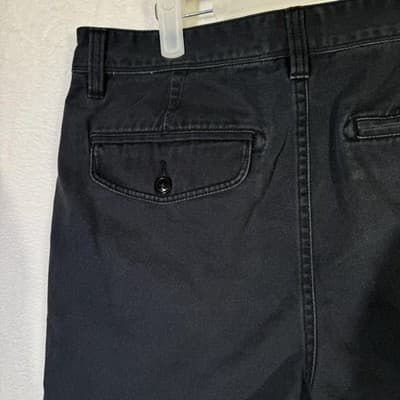 Quiksilver Shorts Mens 33 Black Straight Fit Chino Summer Casual Cotton Pockets - Thumbnail 5