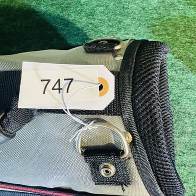 Strata Golf Stand Bag Black Red 6-Way Divider Stand Mechanism Mens Medium Carry - Thumbnail 6