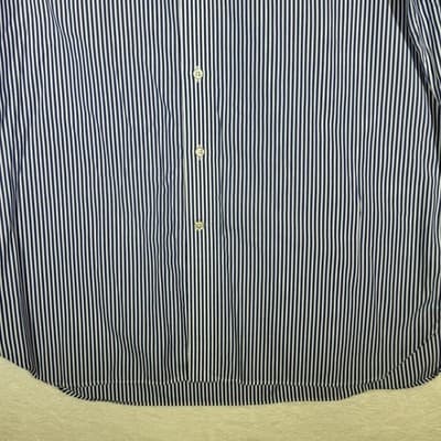 Ralph Lauren Shirt Mens 16.5 34/35 Striped Button Down Easy Care Dress Shirt - Thumbnail 3