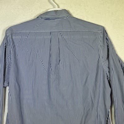 Ralph Lauren Shirt Mens 16.5 34/35 Striped Button Down Easy Care Dress Shirt - Thumbnail 12