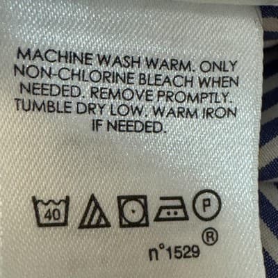 Ralph Lauren Shirt Mens 16.5 34/35 Striped Button Down Easy Care Dress Shirt - Thumbnail 17