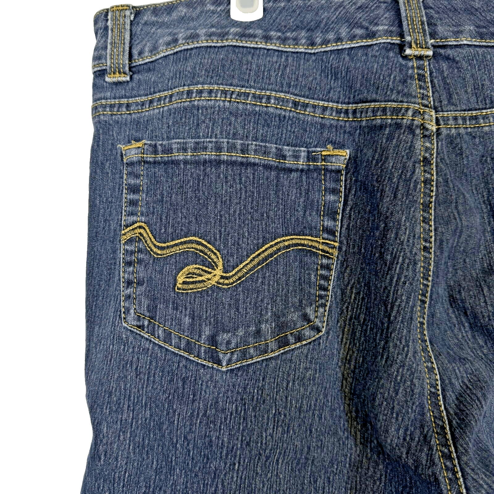 Relativity Jeans Women's 35 X 28 High Rise Straight Leg Stretch Blue Denim W364 - Thumbnail 8