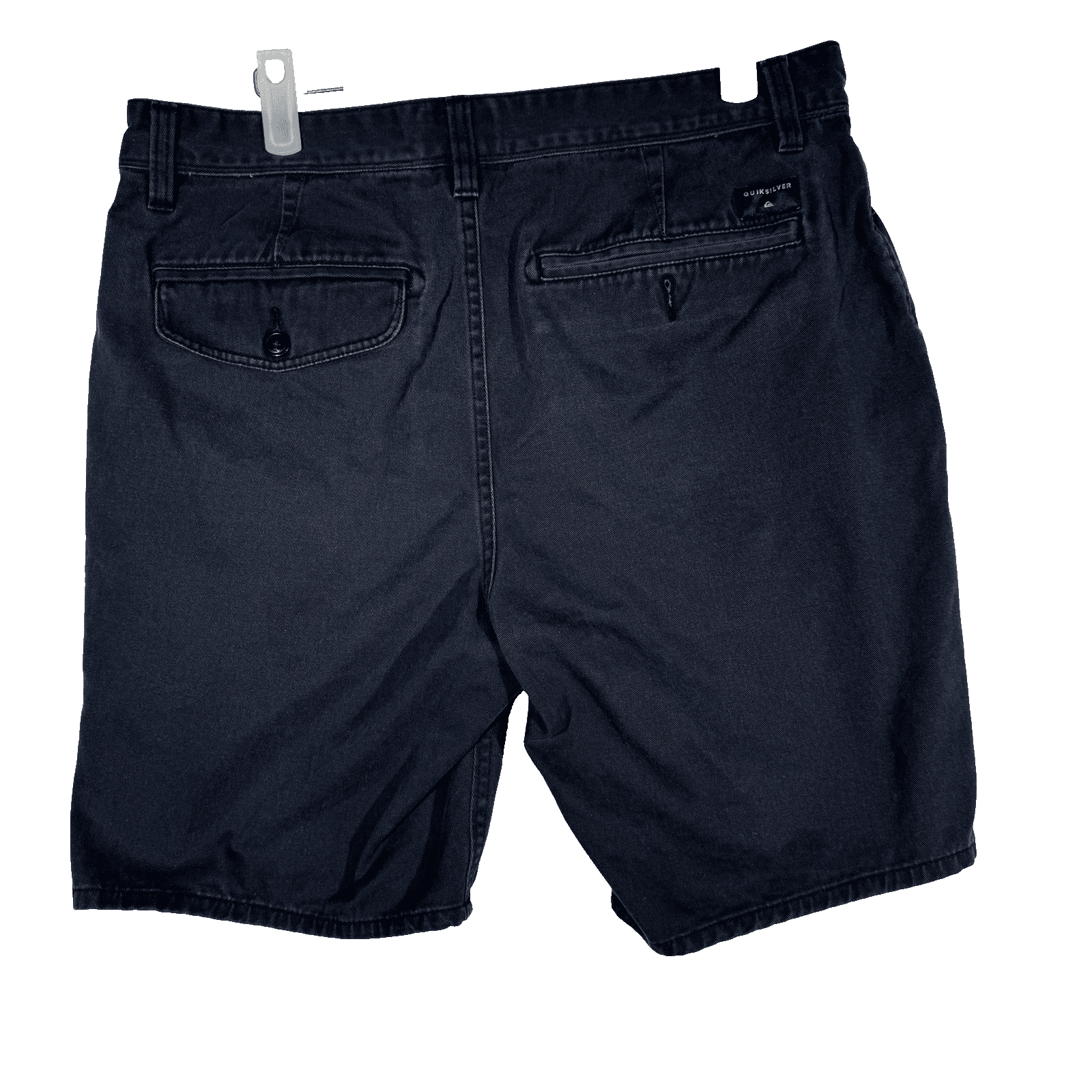 Quiksilver Shorts Mens 33 Black Straight Fit Chino Summer Casual Cotton Pockets - Thumbnail 3