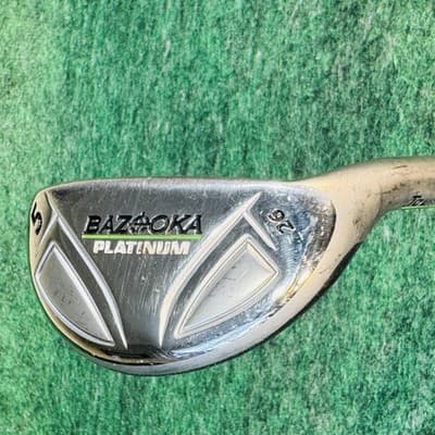 Tour Edge Bazooka Platinum 5 Hybrid 26° Mens RH 40.5 Graphite Silver Golf Club - Image 1