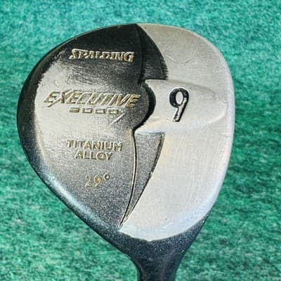 Vintage Spalding Executive 2000 9 29° Fairway Wood Mens RH CyberFlex Black USA - Image 1