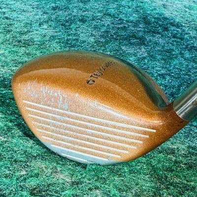 Vintage TaylorMade Burner 5 Fairway Wood Mens RH Bubble Shaft Copper Golf Club - Thumbnail 2