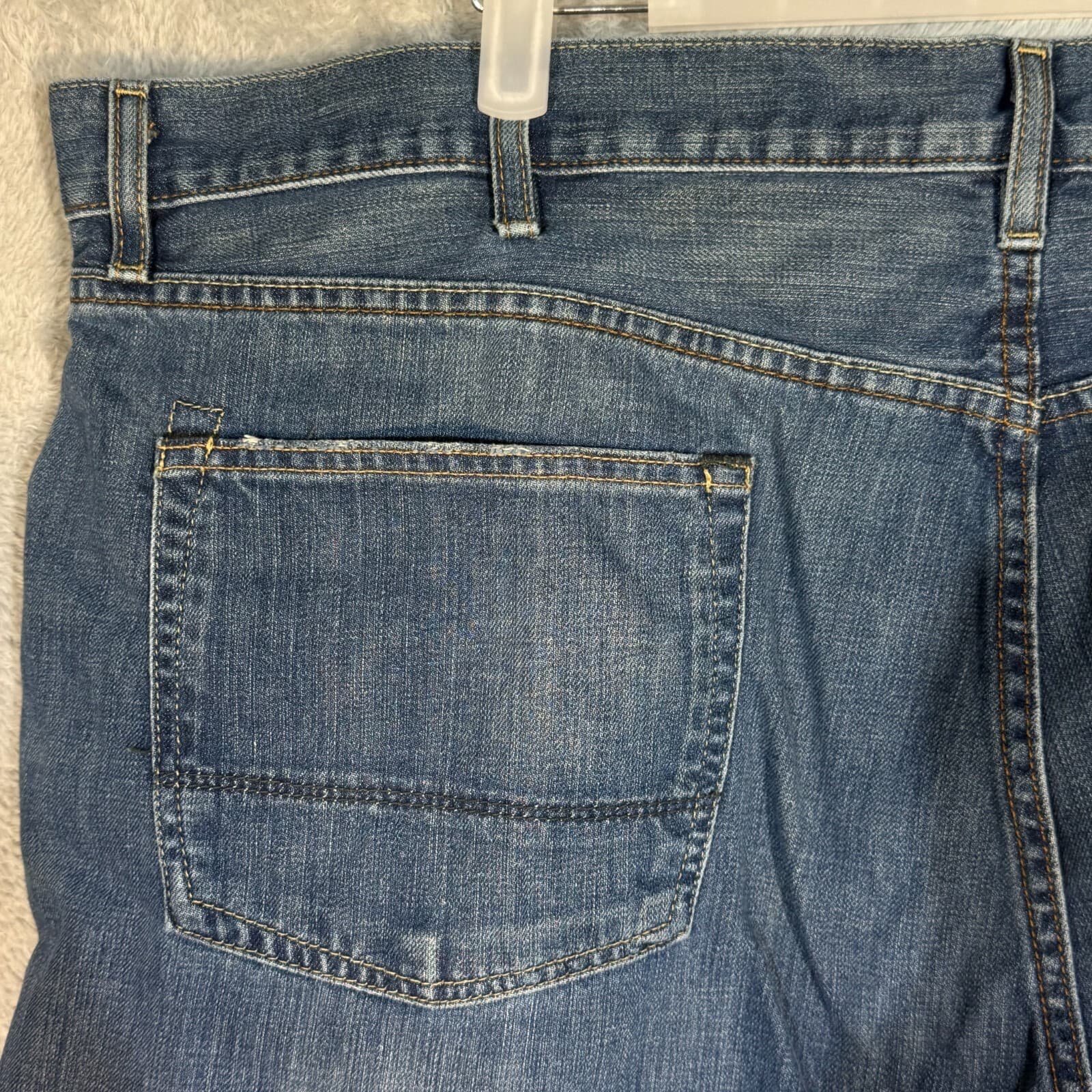 Polo Ralph Lauren Ashmore Jeans 46x30 Blue Denim Straight Distressed - Thumbnail 9