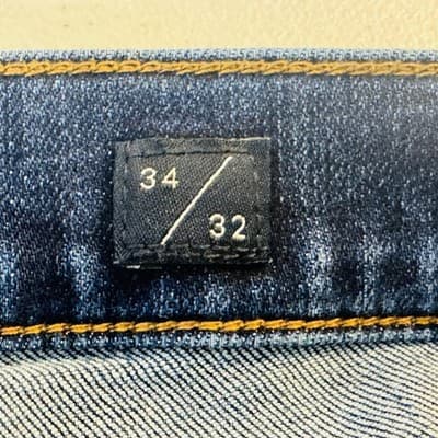 Lucky Brand 221 Straight Jeans Mens 34x32 Blue Medium Wash Denim Zip Fly - Thumbnail 6