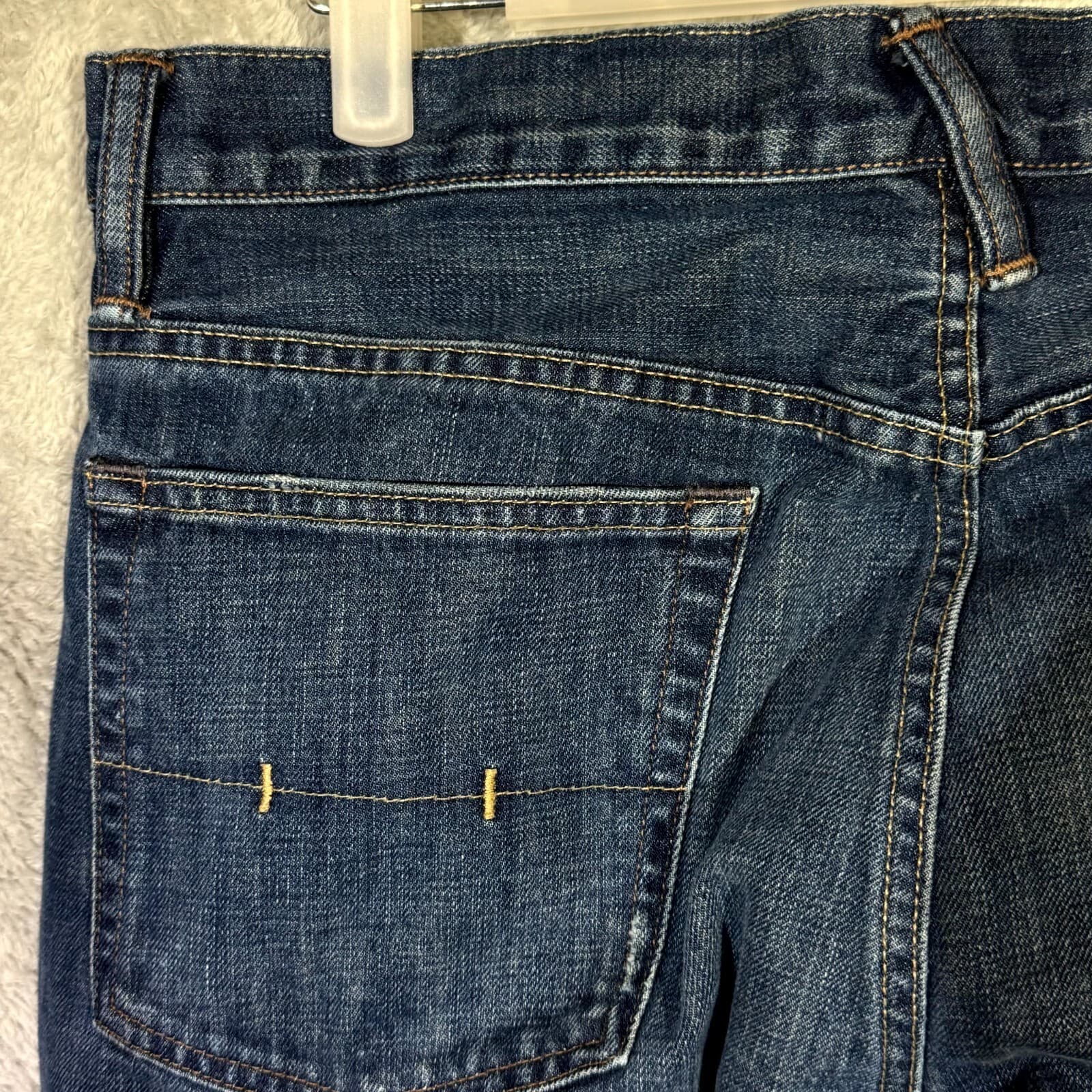 Polo Ralph Lauren Jeans Mens 32x34 Distressed Blue Denim 100 Cotton Straight Leg - Thumbnail 8