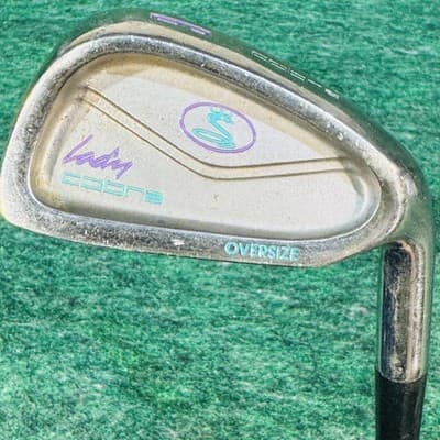 Cobra Lady Oversize 6 Iron Womens RH Ladies Graphite Stainless Silver Golf Club - Image 1