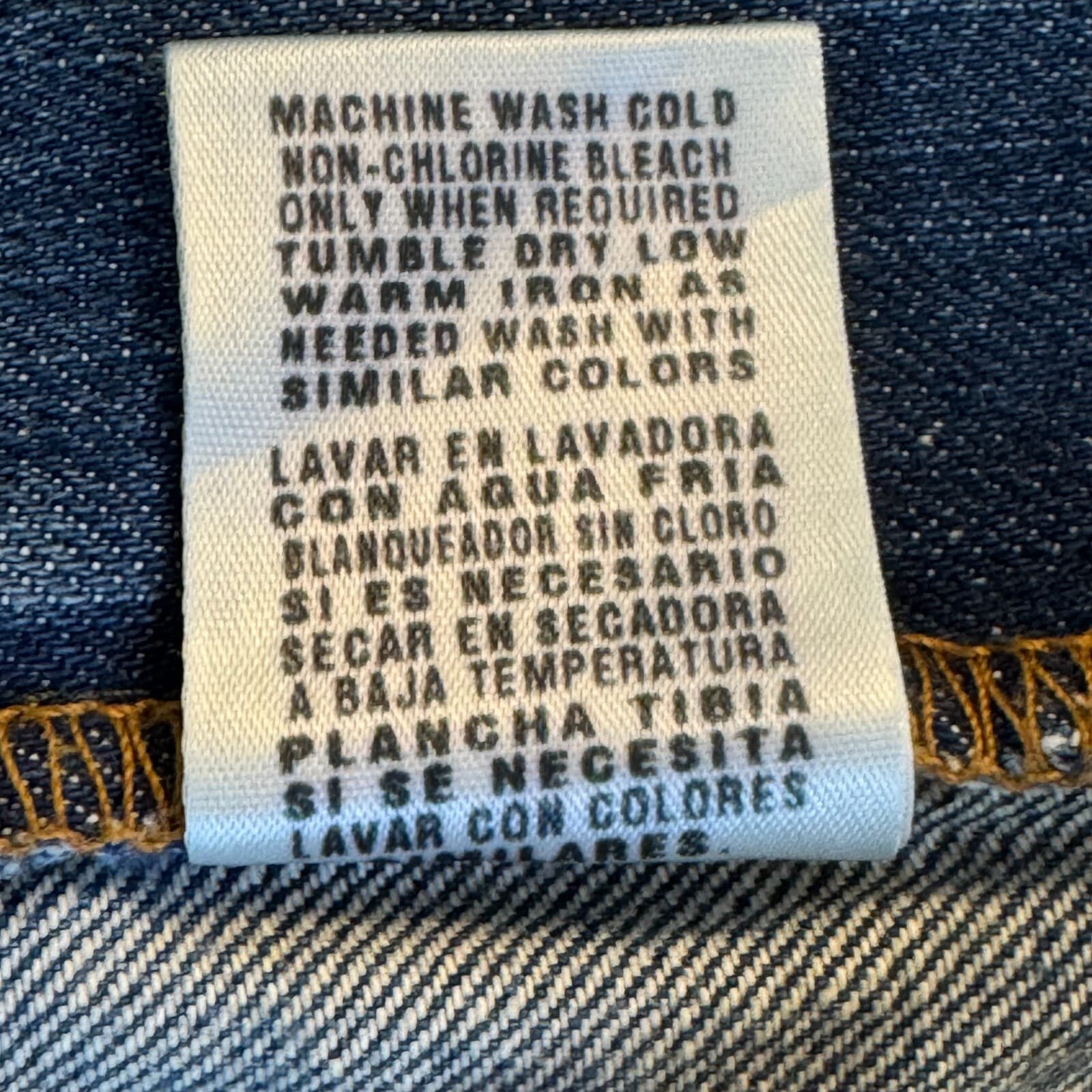 Polo Ralph Lauren Ashmore Jeans 46x30 Blue Denim Straight Distressed - Thumbnail 15