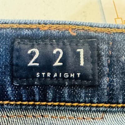 Lucky Brand 221 Straight Jeans Mens 34x32 Blue Medium Wash Denim Zip Fly - Thumbnail 7